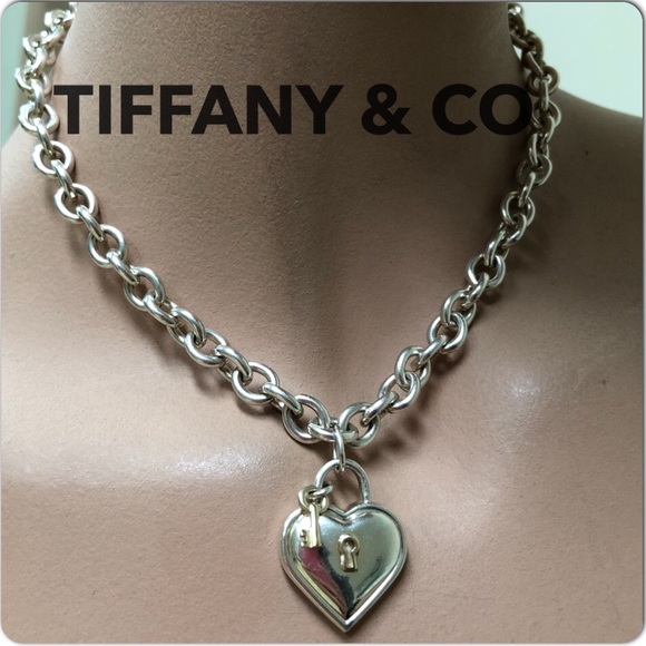 Tiffany & Co. Jewelry - 🔴Authentic RARE Tiffany & co Heart key  necklace